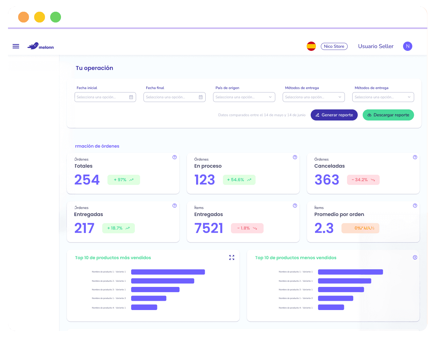 Órbita — Plataforma digital de fulfillment de Melonn