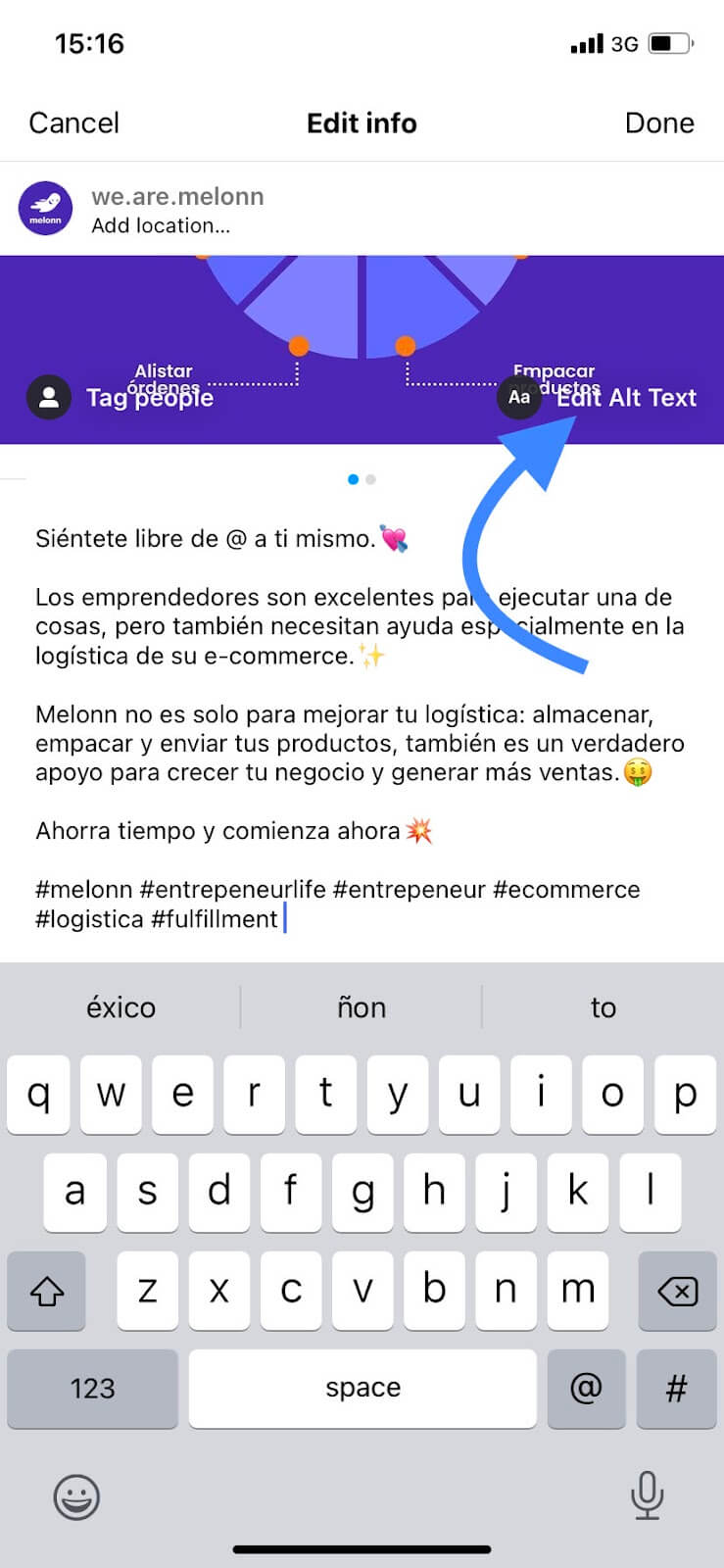 62852a0ebcefa90d5bd24009_Instagram_seo_melonn_Alt_text existente paso 3