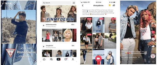 Campaña de Guess en TikTok