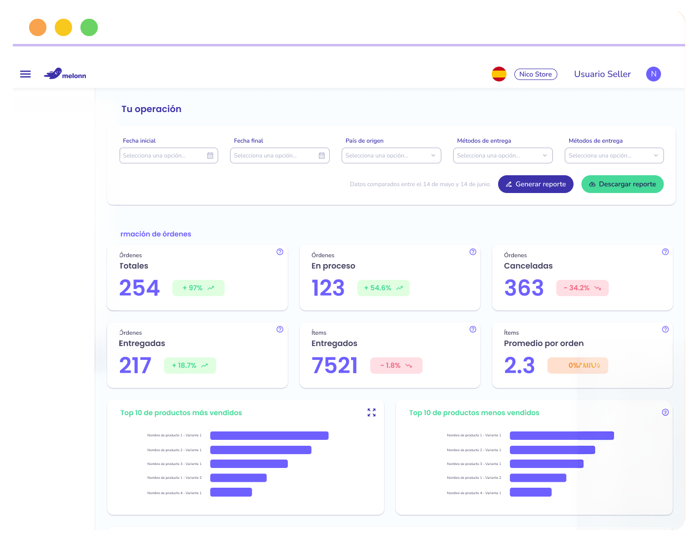 Órbita — Plataforma digital de fulfillment de Melonn